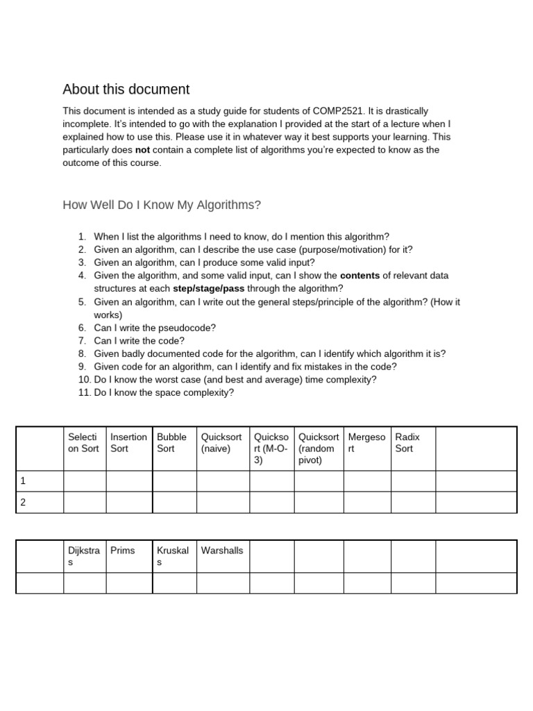 How To Study For 2521 | PDF