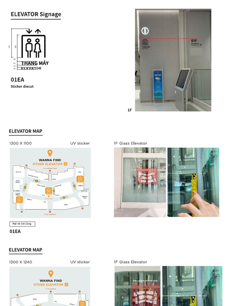 Elevetor Sign Map | PDF