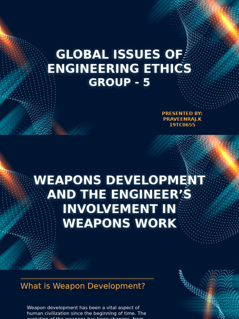 Engineering Ethics in Weapon Development | PDF