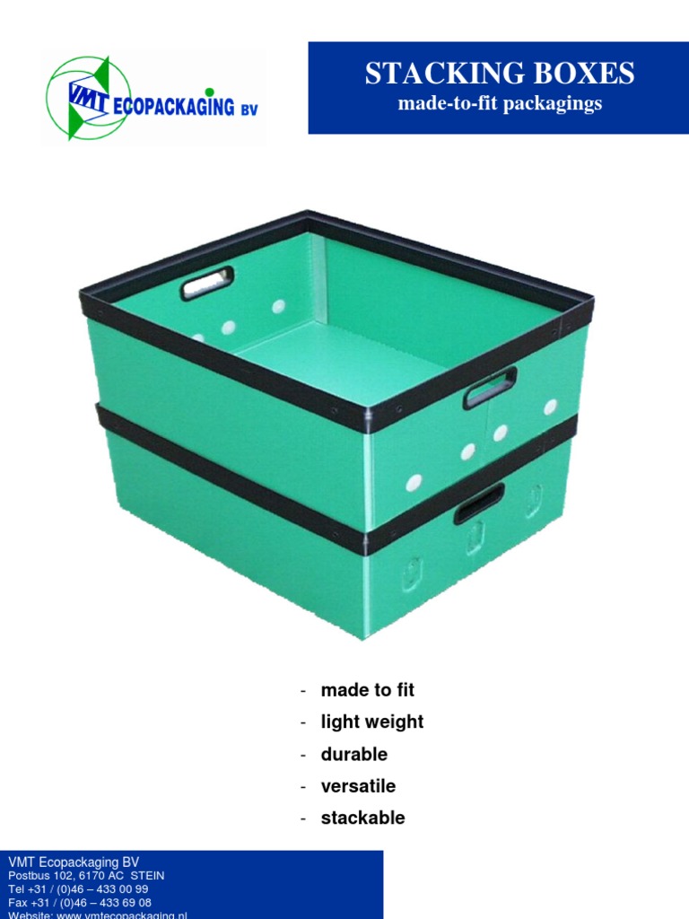Custom Stacking Boxes for Industry | PDF