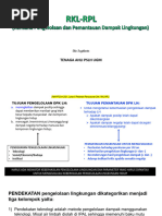 Contoh Dokumen RKL-RPL Lingkungan | PDF