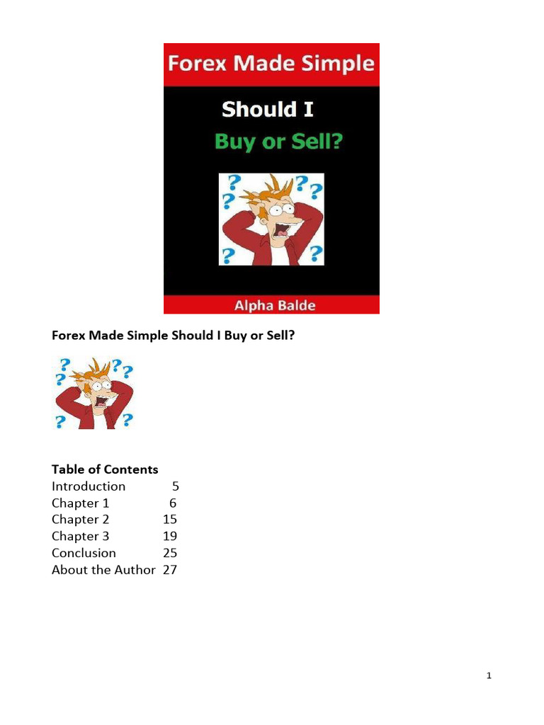 Forex Made Simple Should I Buy or Sell | PDF