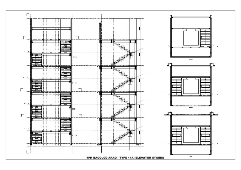 Type 11a Elevator Stair - Erection Plan | PDF | Architectural Elements ...