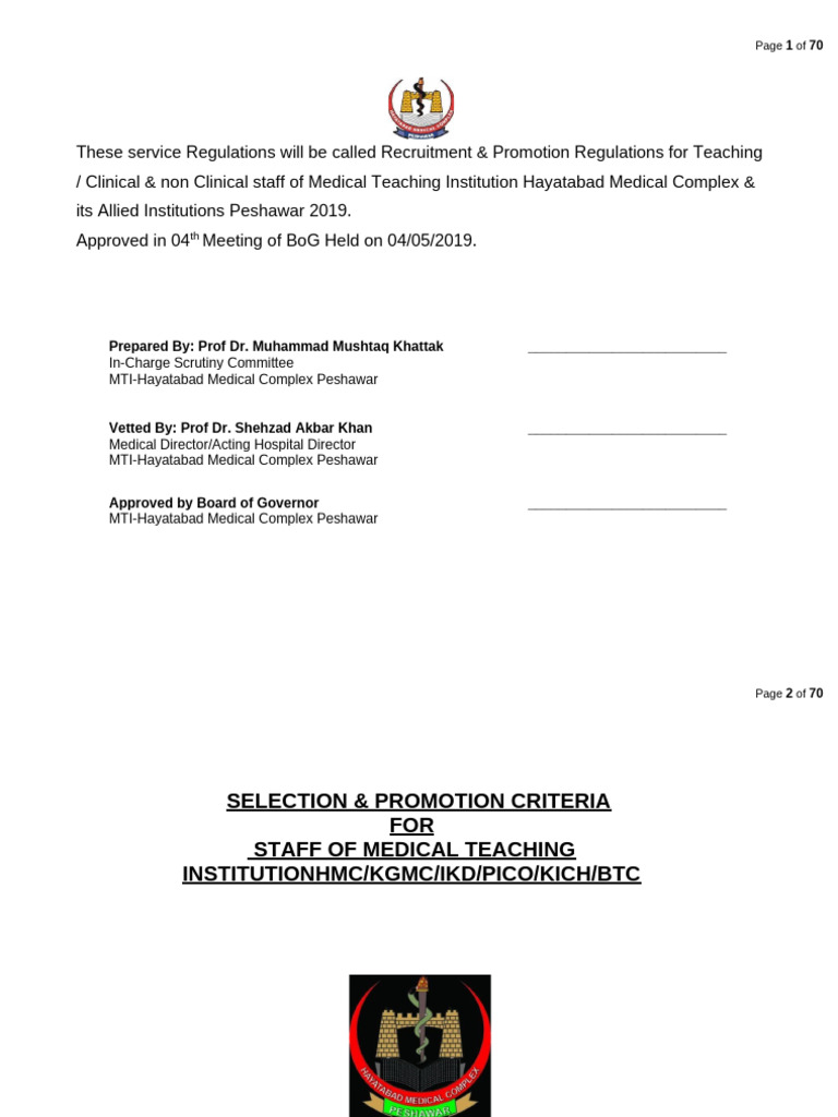 Recruitment & Promotion Rules 2019 | PDF | Academic Degree | Bachelor ...