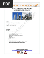 Chn - Hariharan - Malaysia and Singapore 06 Nights 07 Days Package Details and Pricing - June (With Details) (Premium)