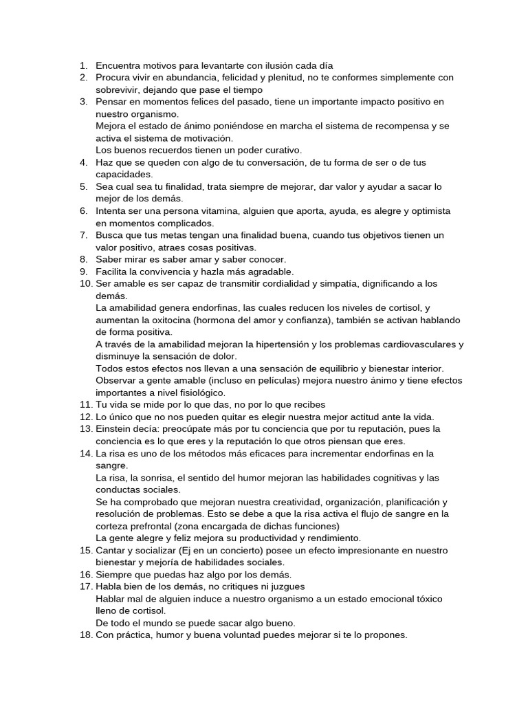 Claves para una Vida Plena y Feliz | PDF | Felicidad | Amor