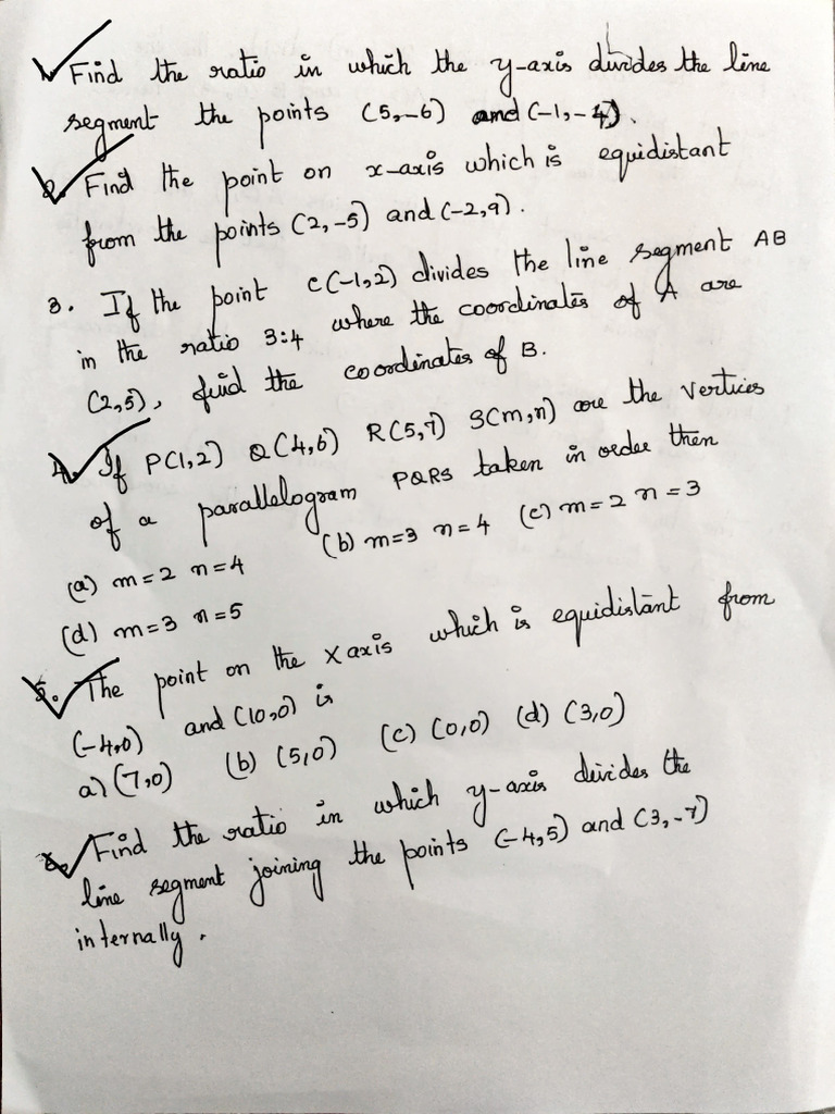 Coordinate Geometry Problems and Solutions | PDF