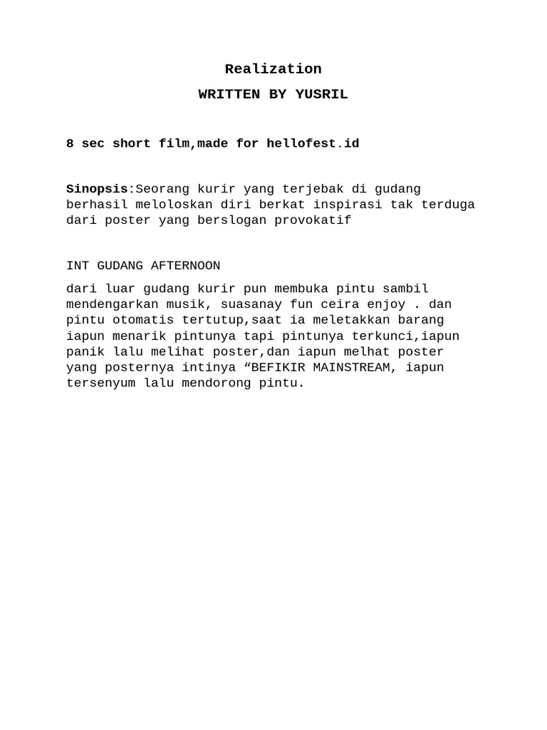 Realization Draft 1 | PDF