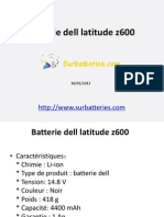 Batterie Dell Latitude z600