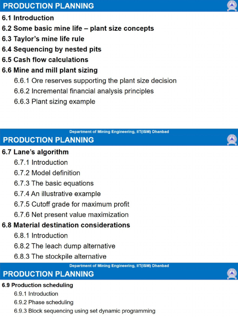 6 Production Planning | PDF