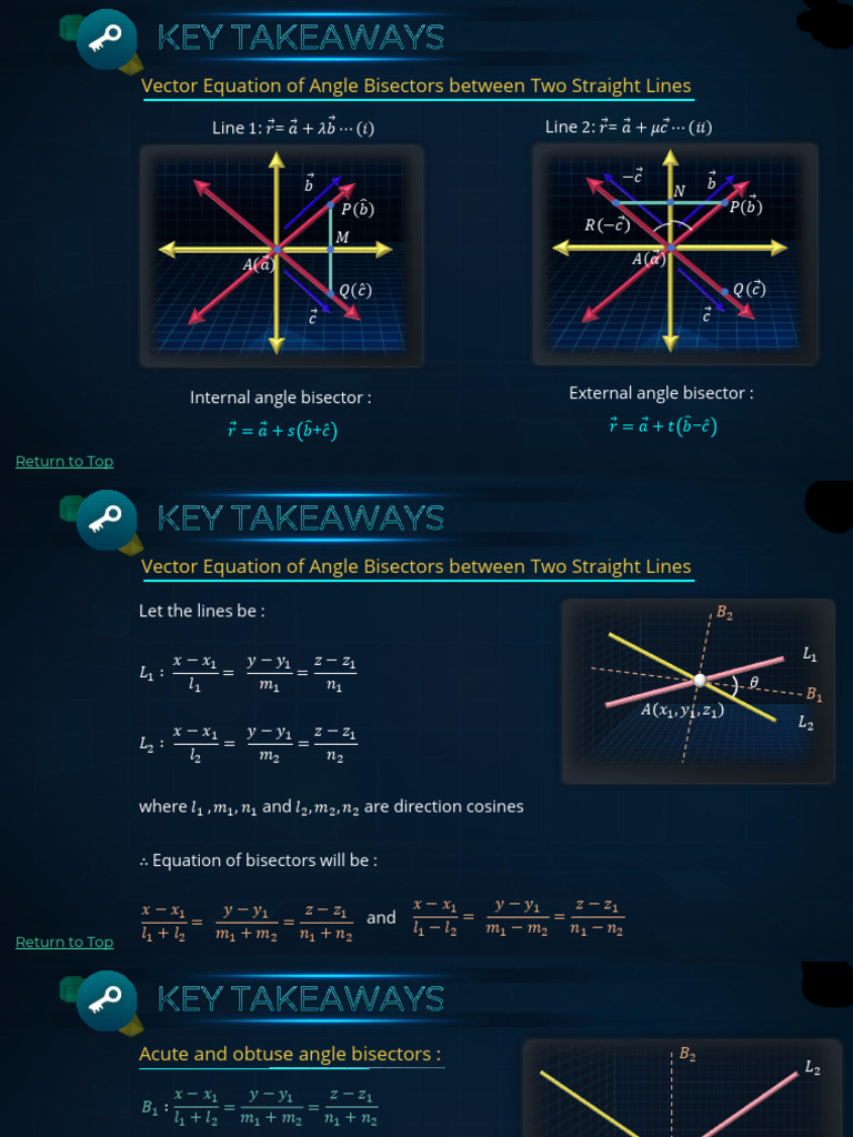 Vectors and 3D Geometry - 2 (1) - 66-89............ | PDF | Area | Line ...