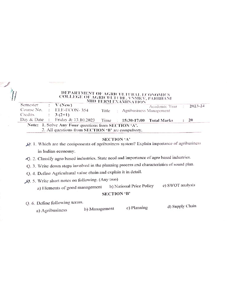 5th Semester Mid Term Pyqp | PDF