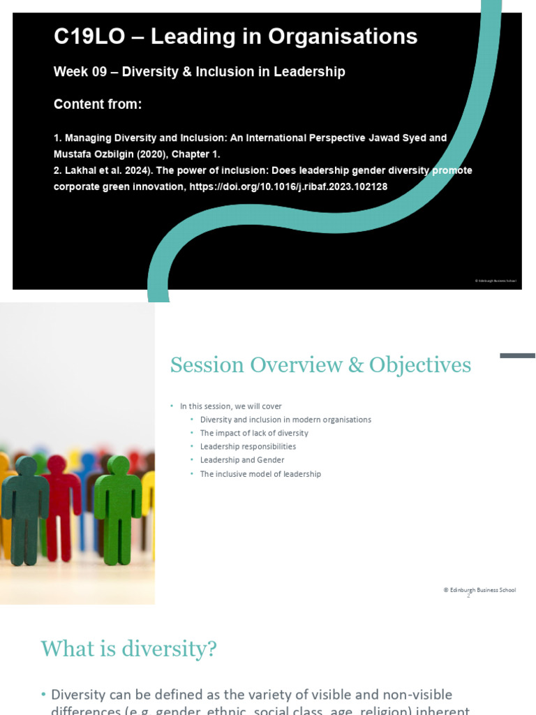Diversity & Inclusion in Leadership | PDF | Stereotypes | Bias