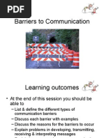 Barriers To Communication