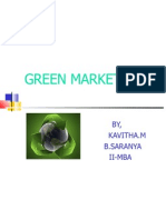 Green Marketing: BY, Kavitha.M S B.Saranya Ii-Mba