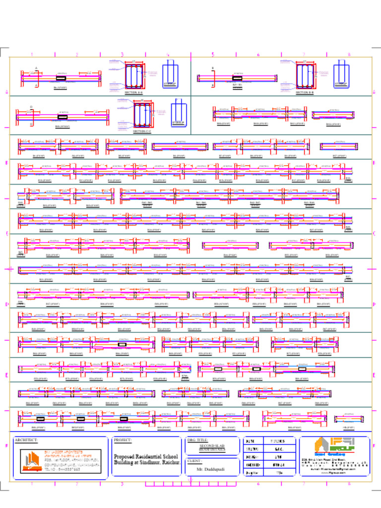 Second Slab Beam Details for School | PDF