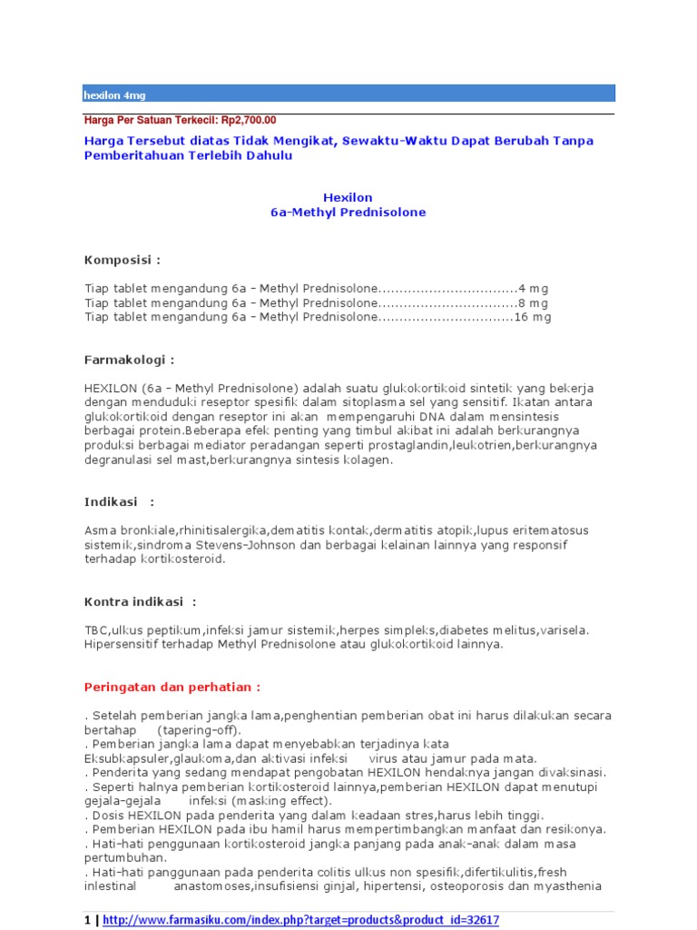 Hexilon 4mg | PDF