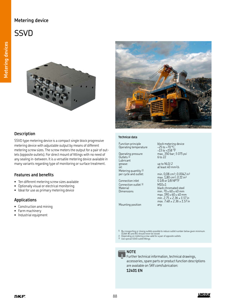 Compact SSVD Metering Device Specs | PDF | Mechanical Engineering