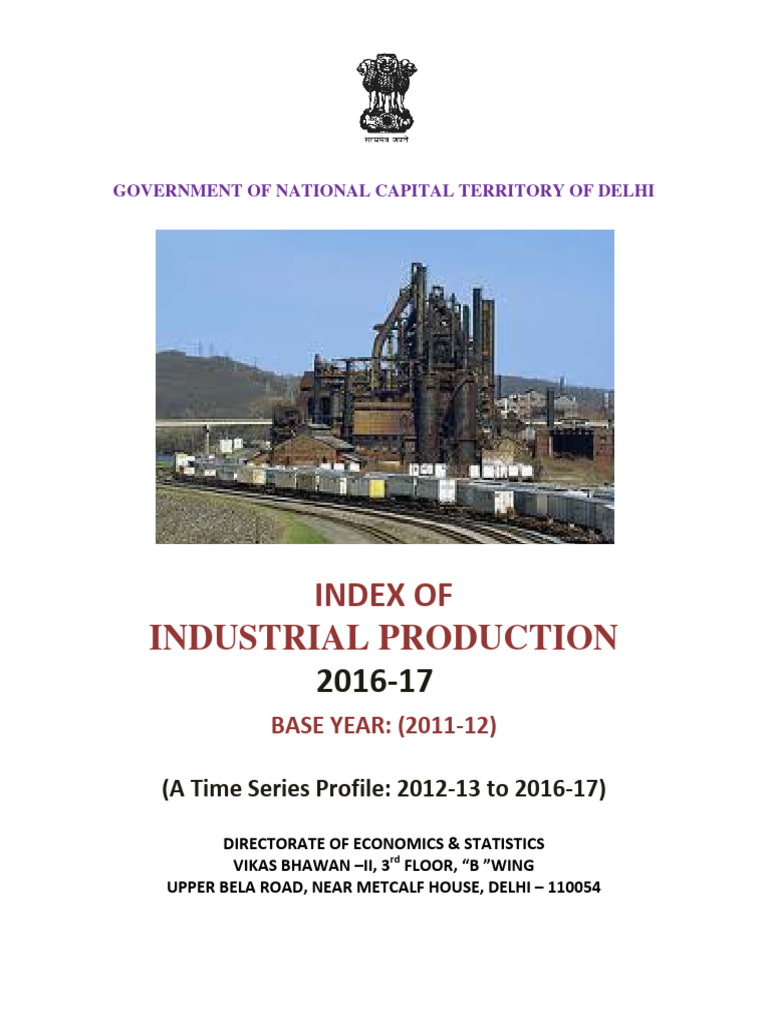 Iip2016 17 | PDF | Secondary Sector Of The Economy