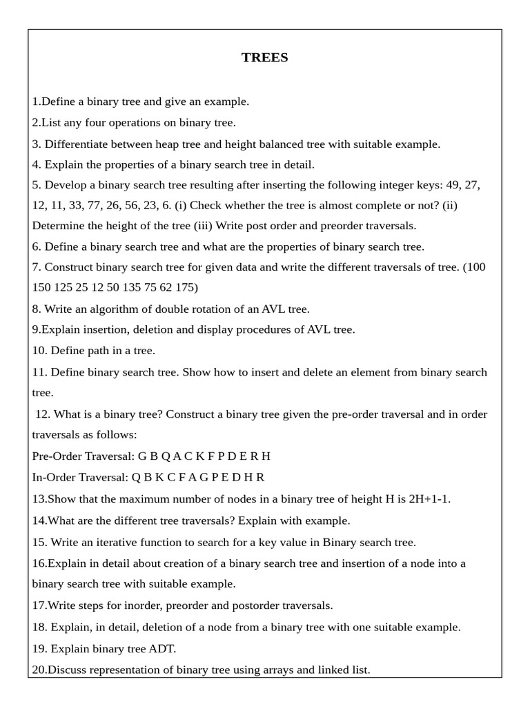 Understanding Binary Trees and Operations | PDF