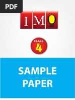 IMO Class 4 Sample Paper 2025-26 | PDF | Geometry | Mathematics