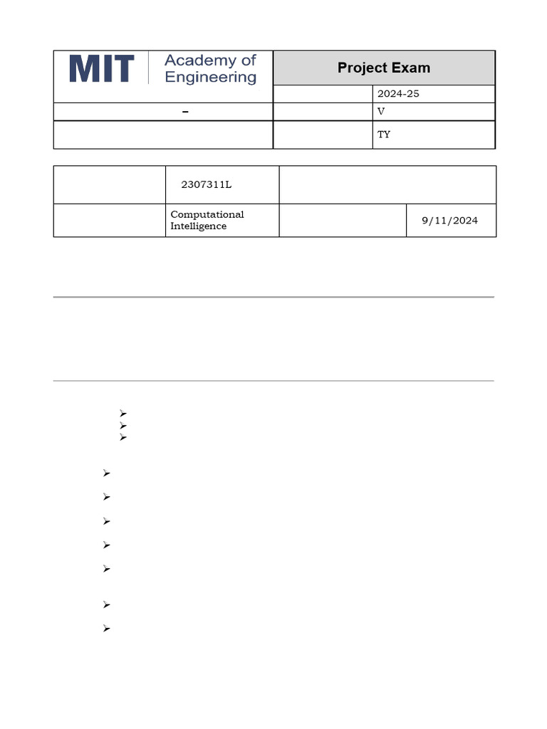 CI - Project Activity 204-25 Term I | PDF | Machine Learning ...