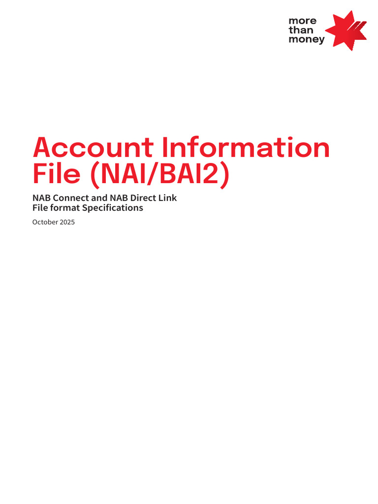 NAB Account Info File Format Guide | PDF | Debits And Credits | Credit Card