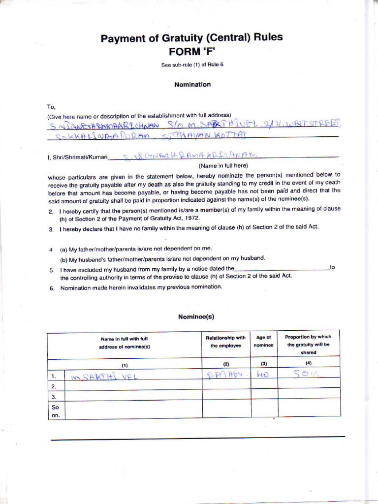Form F | PDF