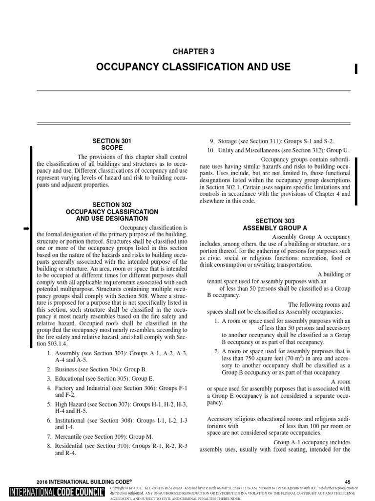 Occupancy Classification in Building Code | PDF | Fire Safety | Fuels