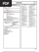 Camphene: Cautionary Response Information