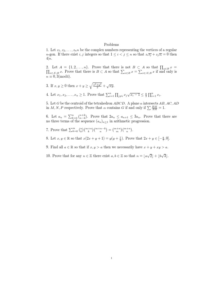 Problem Set1 | PDF