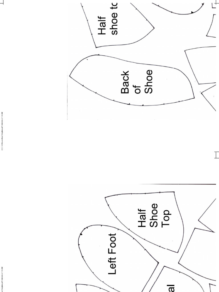 Shin and Boot Template | PDF