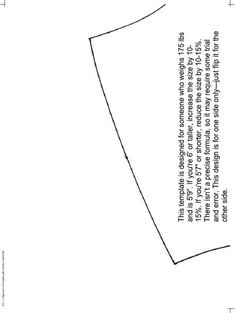 Thigh and Cod Template | PDF