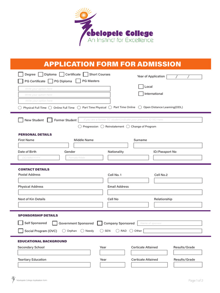 Application Form 2025 Revised | PDF