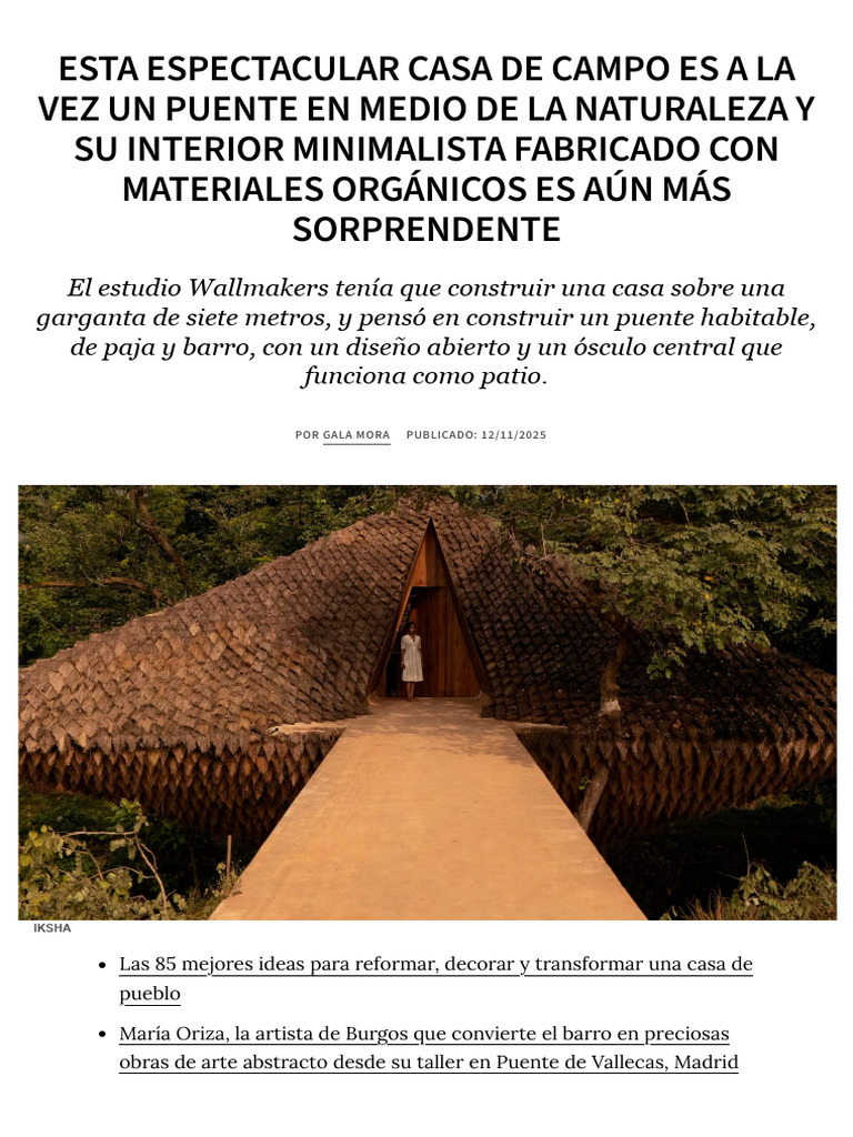 Casa de Campo Es A La Vez Un Puente | PDF | Puente | Barro