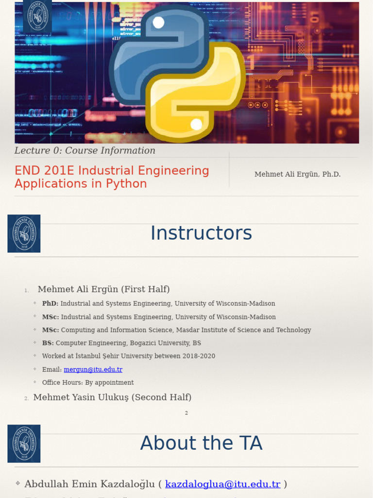 Industrial Engineering with Python Course | PDF | Software Engineering ...
