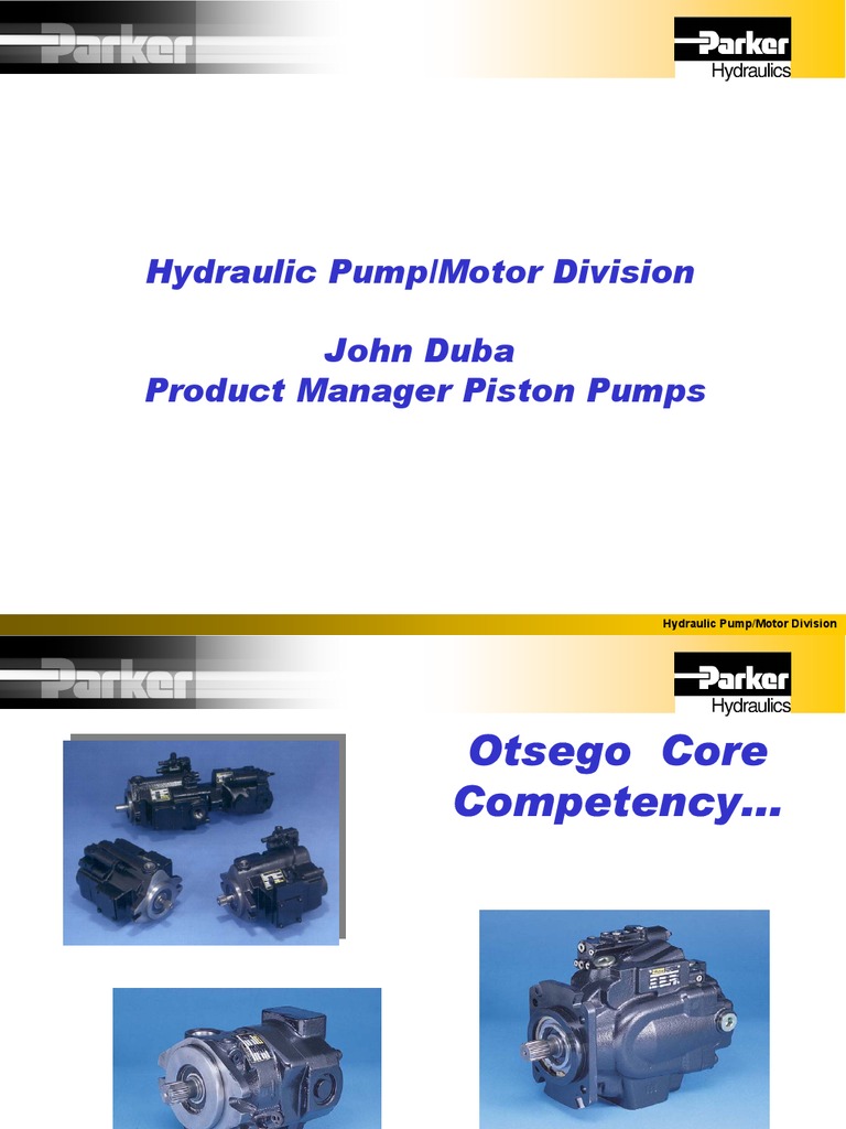 PAVC Hydraulic Pump Series Overview | PDF | Pump | Engines