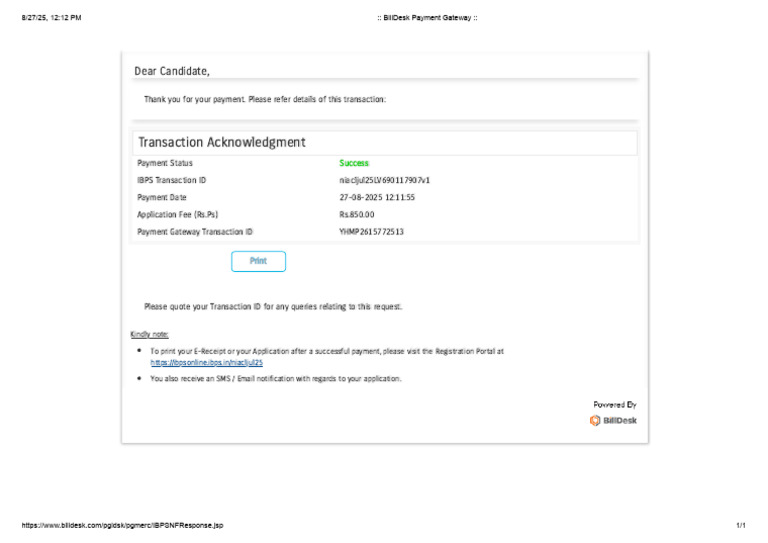 BillDesk Payment Gateway | PDF