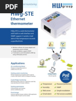 Ethernet Thermometer HWg-STE FL En