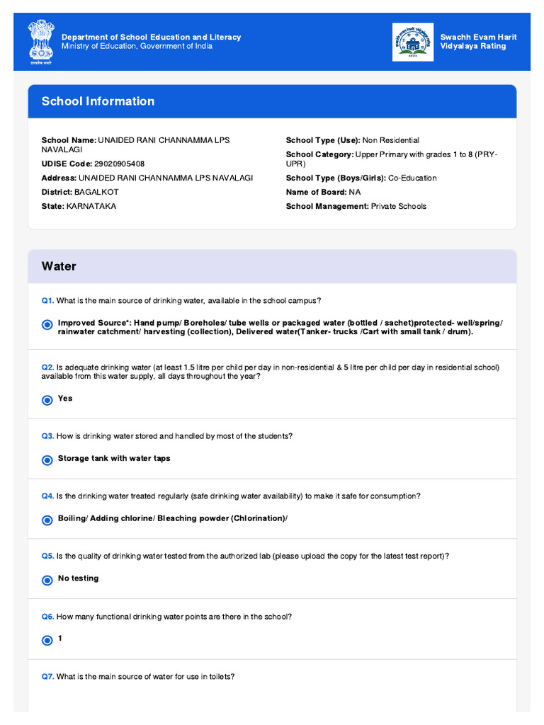 Survey Report 1759845303281 | PDF | Hand Washing | Drinking Water