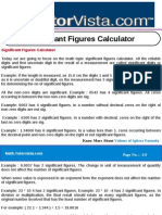 Significant Figures Calculator