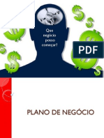 PLANO DE NEGÓCIO - O QUE É