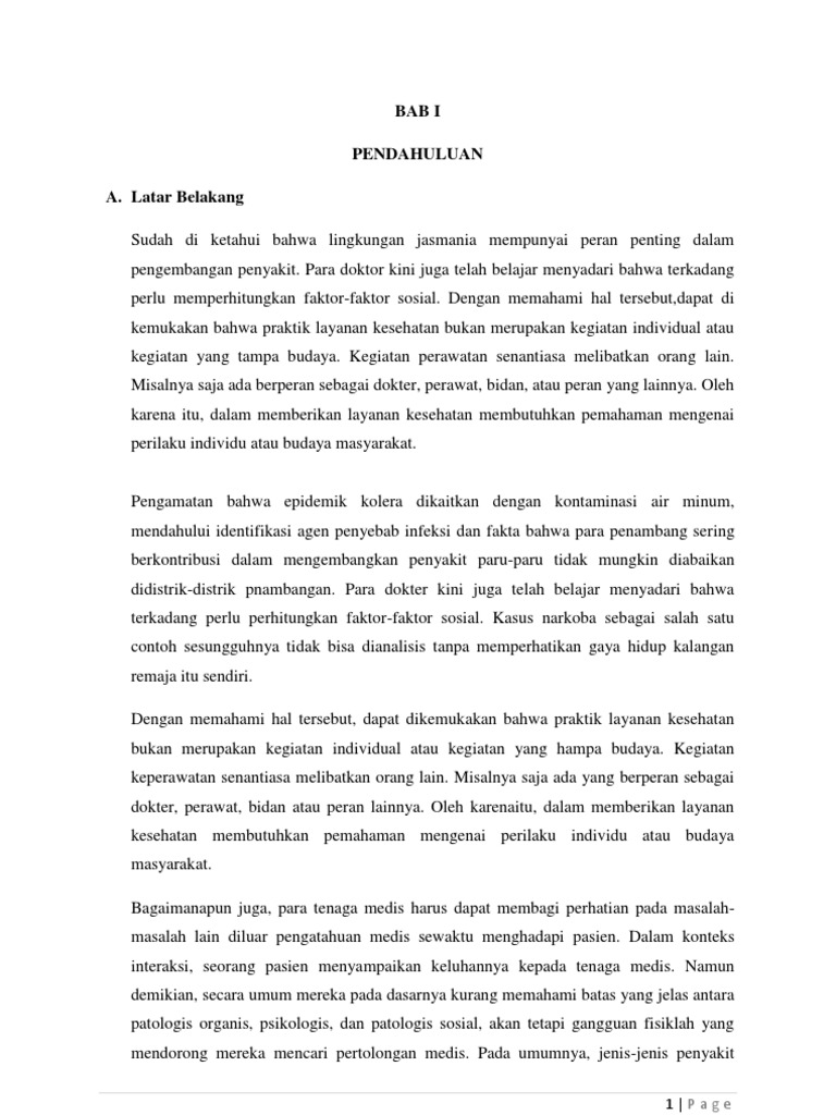 Sosiologi Dalam Kesehatan