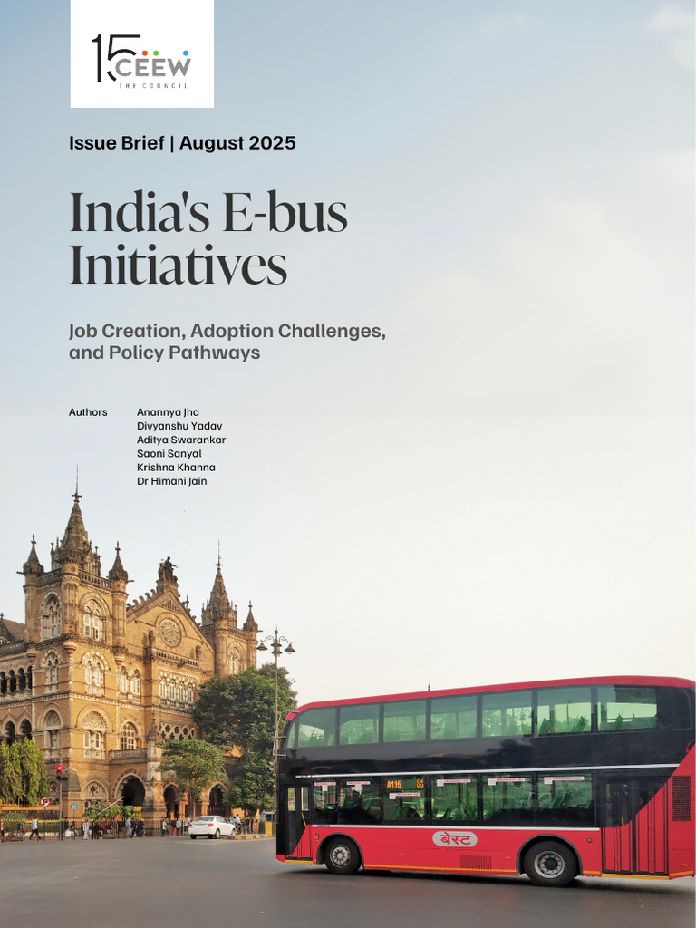 CEEW - E-Bus Report - 11sept | PDF | Bus | Public Transport