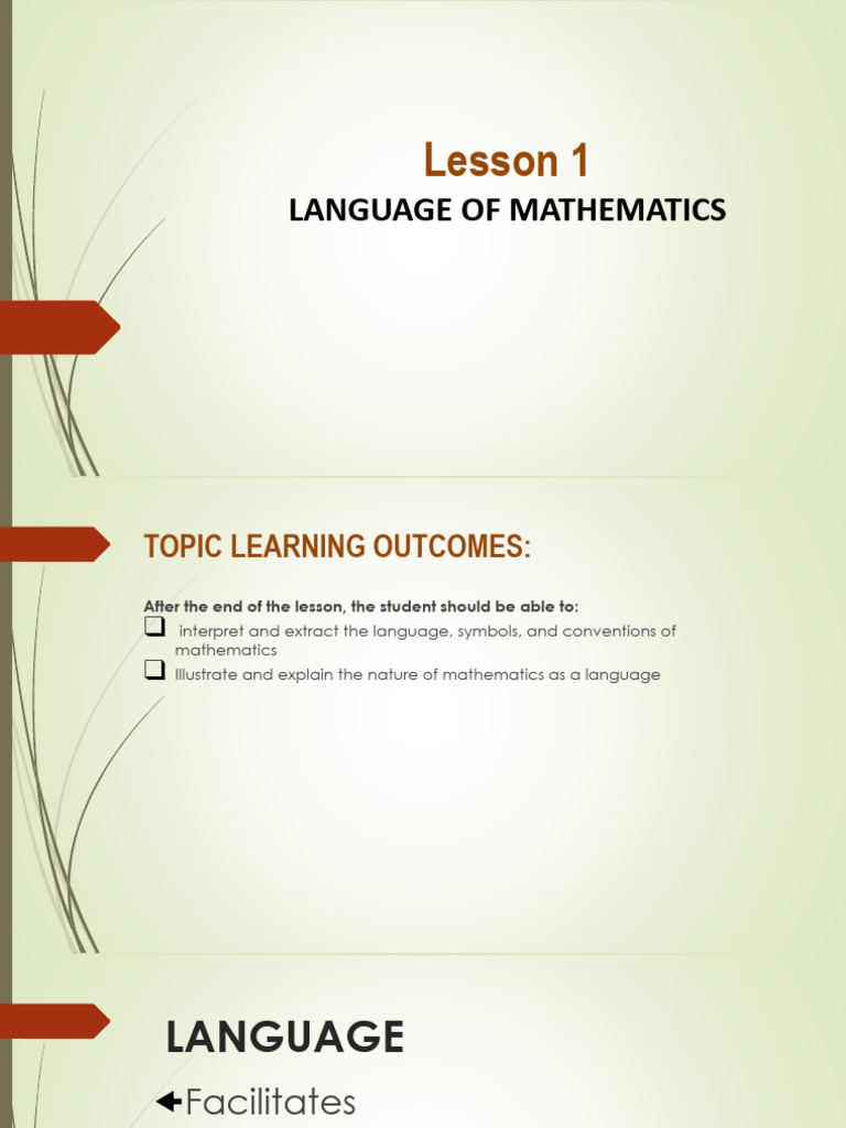 Understanding Mathematics as Language | PDF | Mathematics | English ...