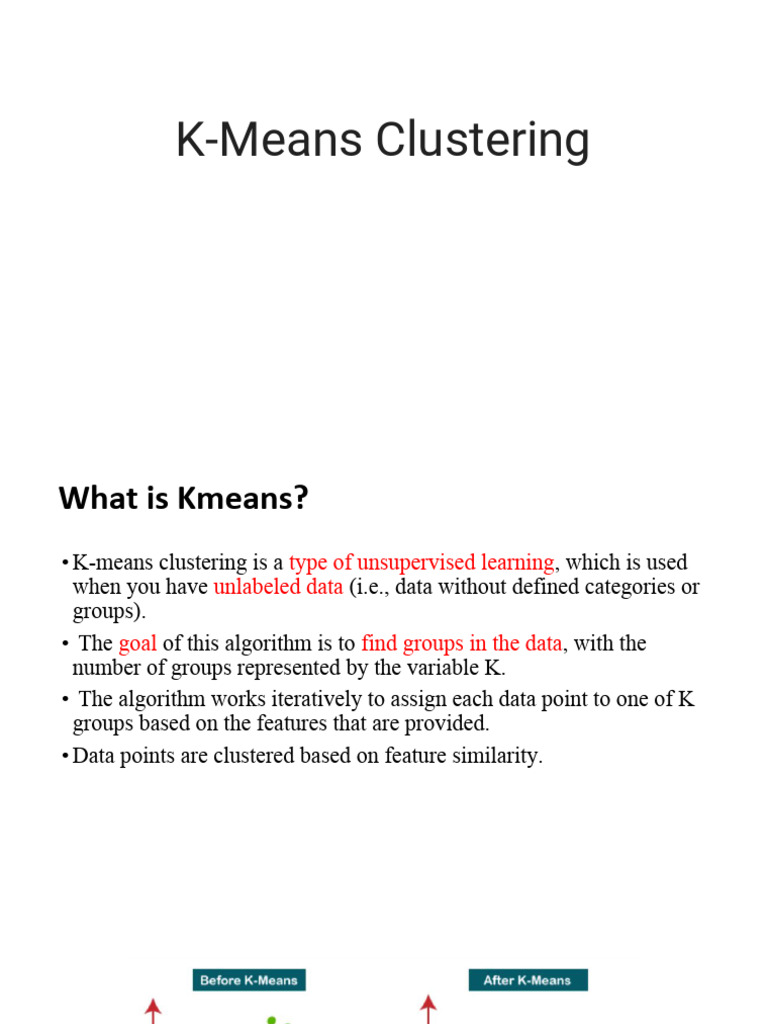K-Means Clustering Explained | PDF