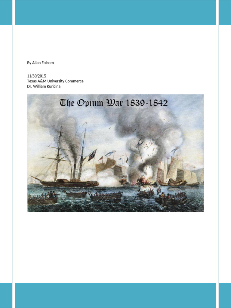 Opium Wars: Morality vs. Economics | PDF | Opium | Qing Dynasty