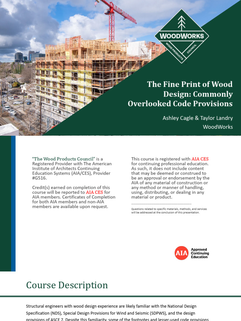 Overlooked Wood Design Code Provisions | PDF | Wall | Lumber