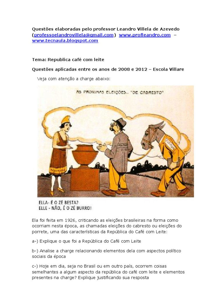 Sobre A Política Do Café Com Leite Explique