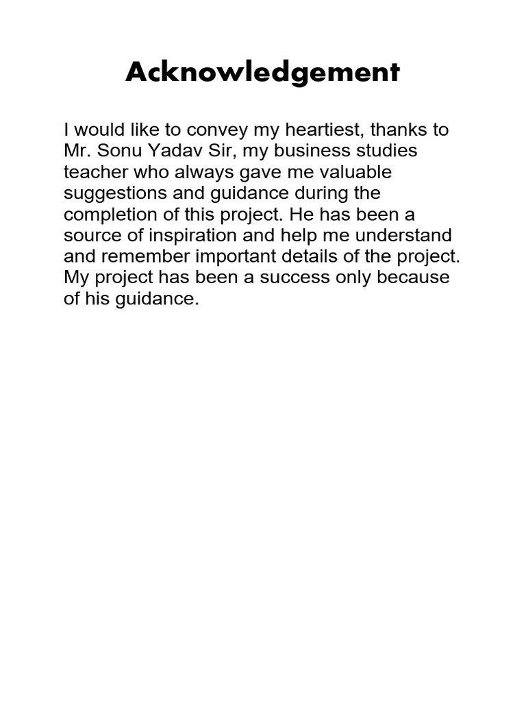 Acknowledgement 2 | PDF